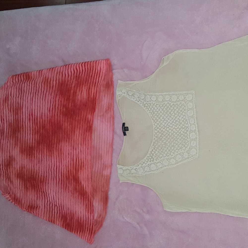 2 plus size sleveless  express women shirts